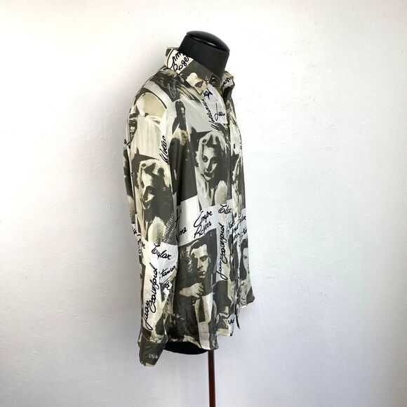 Vintage Cedars Sport Silk Men Shirt Medium Hollywood Stars Retro Novelty Disco - Picture 10 of 13